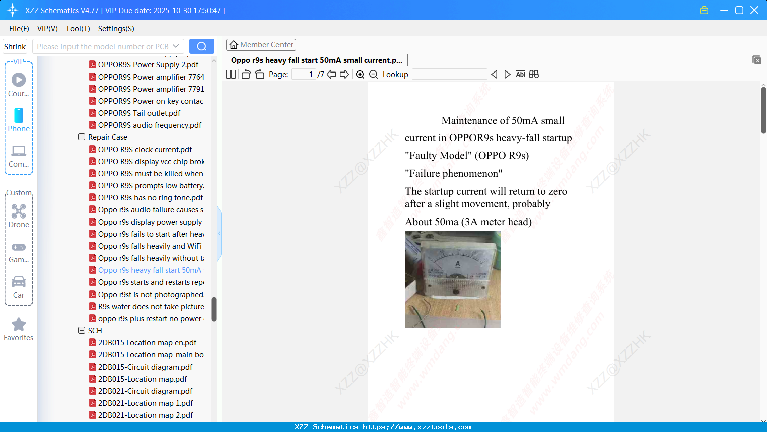 Oppo R9s Heavy Fall Start 50mA Small Current